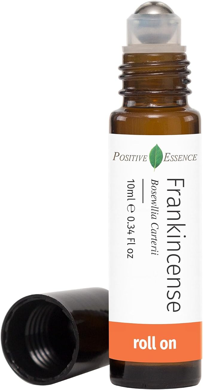 Frankincense Essential Oil Roll On, Essential Oil Blend for Relaxation and Skincare, Leak-Proof Rollerball, Relaxation Roll-on (10 mL)