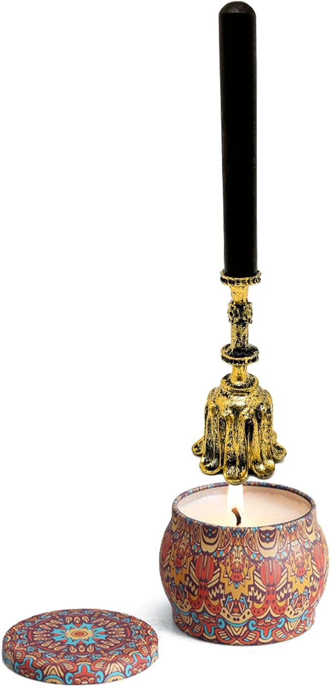 Candle Snuffer,Retro Style Wick Flame Snuffer for Putting Out Extinguish Candle Wicks Flame Safely