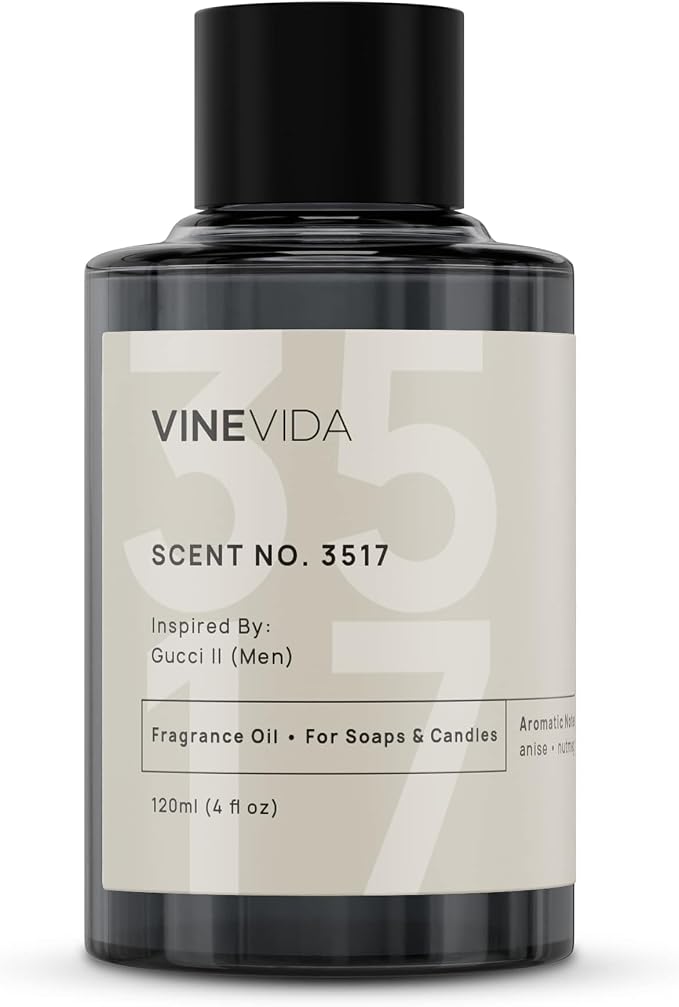 VINEVIDA Scent NO. 3517 Fragrance Oil - 120mL (4oz) - Fragrance Oil for Candle Making - Made in USA Candle Scents Scents for Soap Making