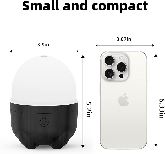 SEEDSEEL 150ML Cordless Essential Oil Diffuser, Rechargeable Battery Powered with 7-Hour Runtime,7-Color LED Lights Portable Aromatherapy Diffuser for Bathroom,Bedroom, Office, Outdoor