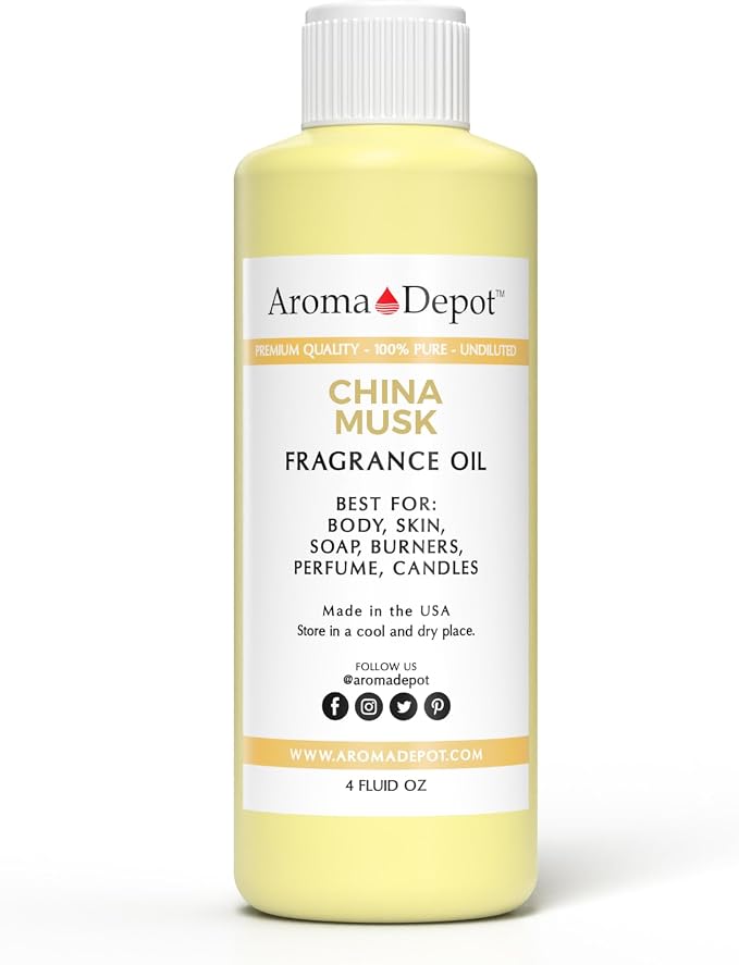 Aroma Depot 4 oz / 4 Ounce China Musk Unisex Perfume/Body Oil Our Interpretation, Premium Quality Uncut Fragrance Oil