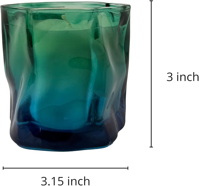 Signature Scent Ombre Jar Candle 4.5oz – CW Studio Hand-Poured Palm & Paraffin Wax, Up to 23 Hour Burn, Dust Cover Lid, Clean Burn Home Decor & Gift