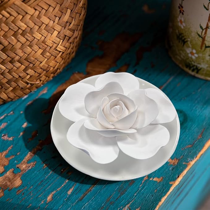 Passive Oil Diffuser for Essential Oil-Non-Electric Porcelain Aromatherapy Diffusers for Small Mini Room, Desk Decorative, Bathroom