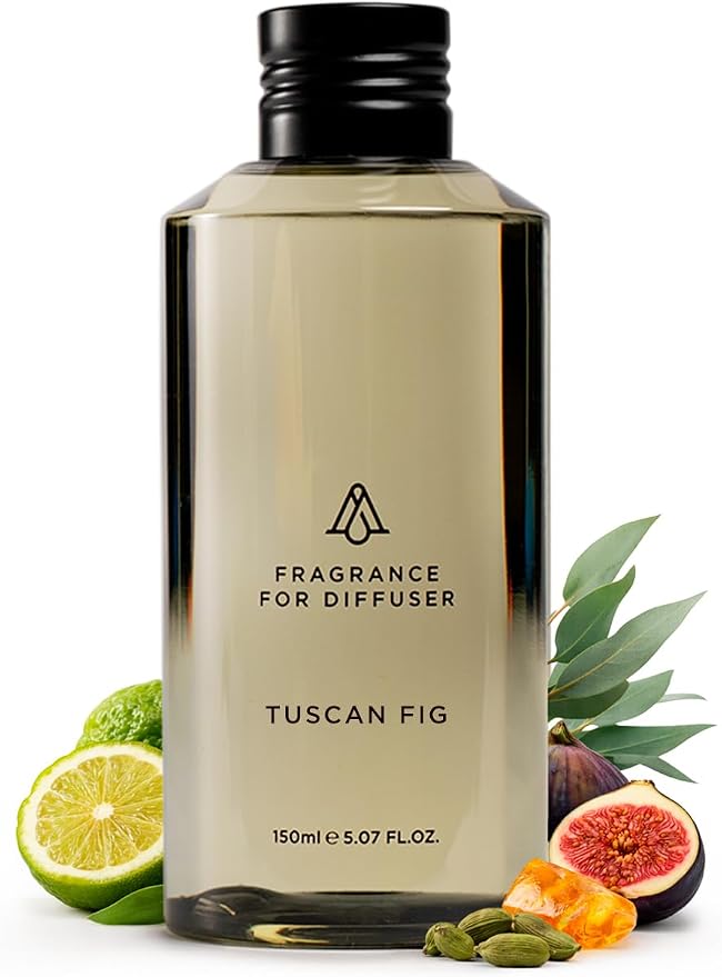 AromaPlan Hotel Scent Diffuser Oil Tuscan Fig 5 Fl Oz (148ml) –Luxury Hotel & Home Fragrance Oil - Non Toxic - Made in USA - Bigger Bottle, Bolder Aroma & Longer Lasting
