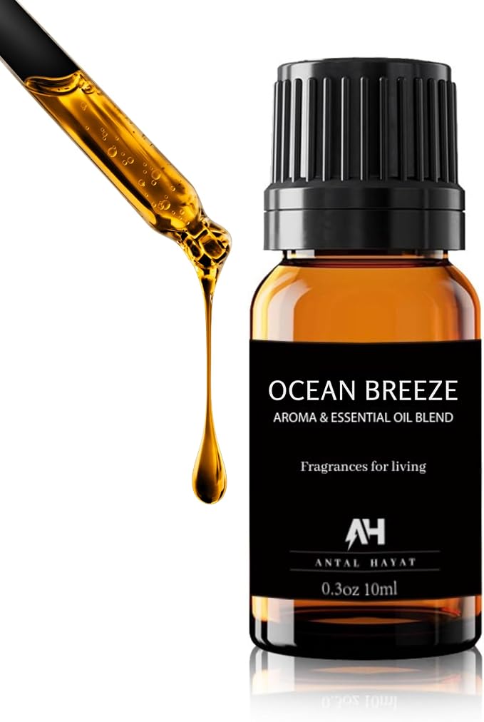Ocean Breeze Hotel Diffuser Oil 10ml – Inspired by Ritz Carlton – Jasmine, Bergamot & Marine – Hotel Scents for Home Diffuser – Luxury Essential Oil Refill for Room, Office & Aromatherapy