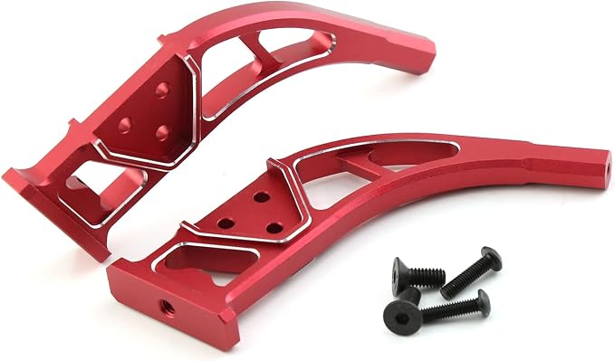 Rear Wing Mount Alum Alloy Diffuser Support for 1/7 Felony Infraction 6S BLX Limitless Roller ARA320519 Upgrade Parts (Red)