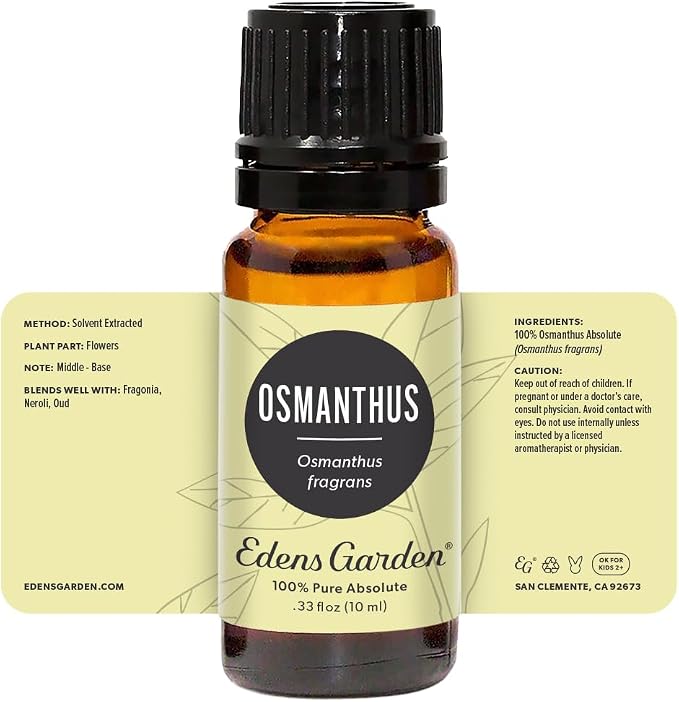 Edens Garden Osmanthus Essential Oil- 100% Pure Premium Grade, Undiluted, Natural, Therapeutic, Aromatherapy, The Best for Diffuser, Skin, Face, Hair 10 ml (.33 fl oz)