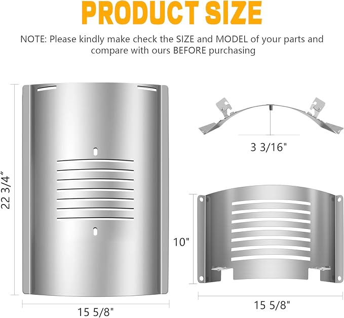 Flame Broiler Kit for Pit Boss 700 Series Pellet Grills,Compatible with PB700FB PB700FBW2 PB700SC PB700FBW1 PB700S Pellet Grills,Includes Main Plate and Slide Cover
