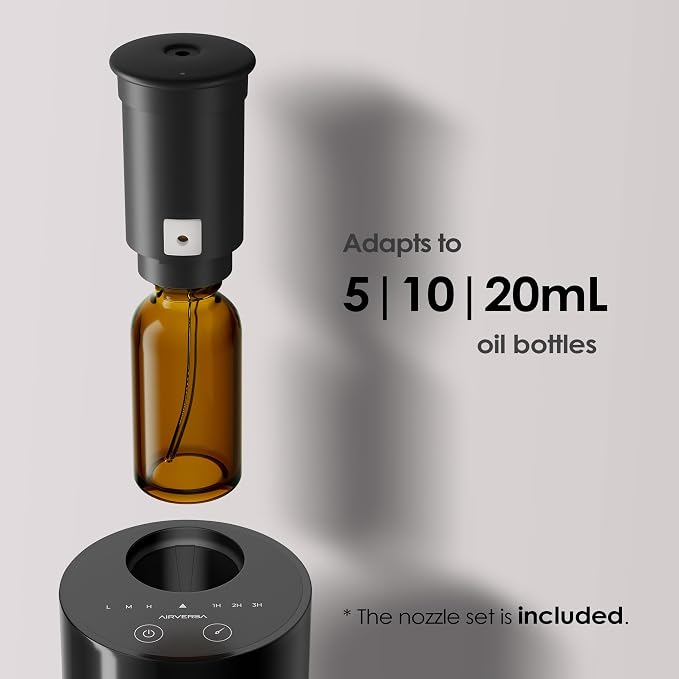 Airversa Replacement Nozzle with Raised Grippable Top, Easy Pull-Out Design, Same as AN6 (20 mL, Black)