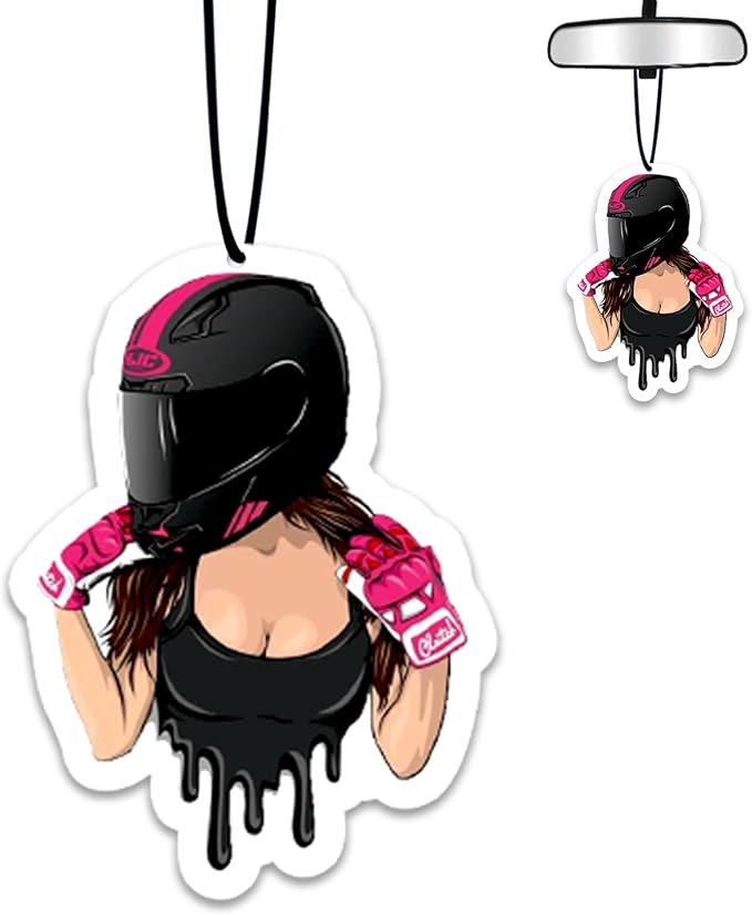 1PCS Car Air Fresheners,Fashion Motor Girl Car Air Fresheners for Cute Mirror Freshener Mirror Scented Hanging Cute Car Accessories Decor Interior Home,Fashion Motor Gifts for Women Men Friends