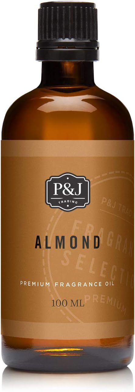 P&J Trading - Almond Scented Oil 100ml - Fragrance Oil for Candle Making, Soap Making, Diffuser Oils