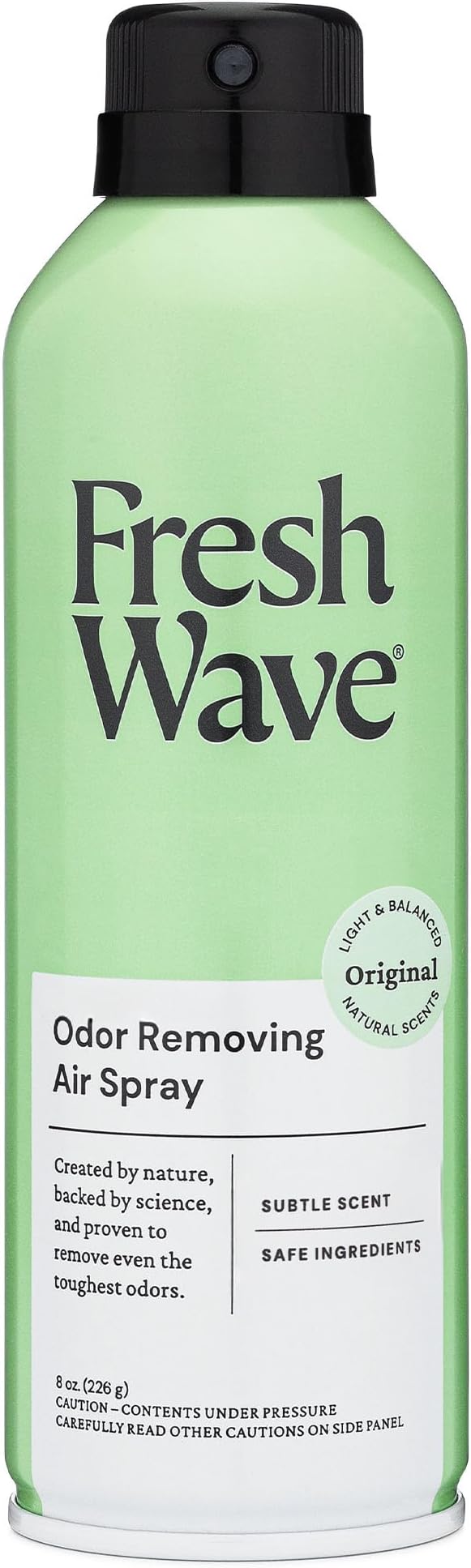Fresh Wave Odor Eliminator Spray & Air Freshener, 8 oz. | Non-Aerosol, Fine Mist | Odor Absorbers for Home | Safer Odor Relief | Natural Plant-Based Odor Eliminator | For Furniture, Fabrics & Trash
