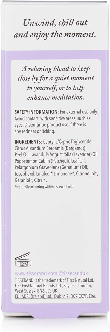 Tisserand Aromatherapy - Real Calm Pulse Point Roller Ball, 10 ml