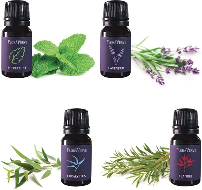 floraVerve Essential Oils Collection, Build Your Own Collection, 5 x15ml Natural Aromatherapy Essential Oils Customized Set (myFloraPack 5x15ml)