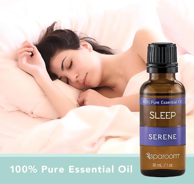 SpaRoom Aromatherapy 100% Pure Undiluted Essential Oil, Serene Sleep Blend, 30 mL