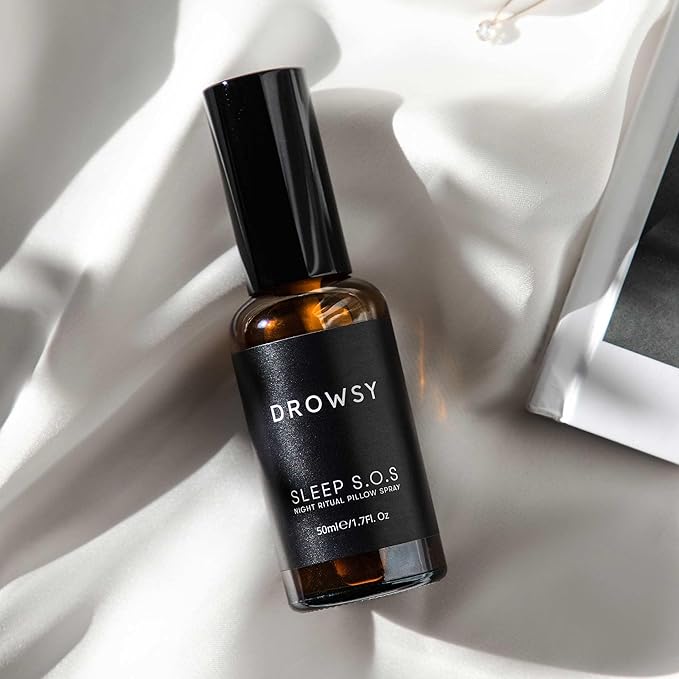 DROWSY SOS Sleep Pillow Spray - Instantly Elevate Your Sleep Experience, Long Lasting & Effective Formula, 6 Month Supply - Natural Vegan Ingredients, 50ml / 1.7 Fl. Oz
