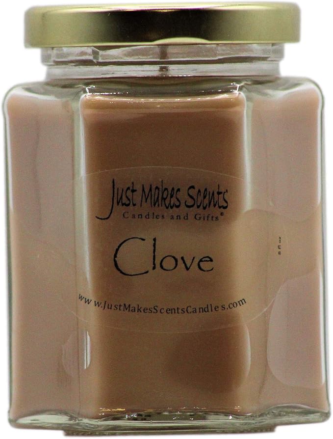 Clove Scented Candle | Warm and Spicy Ground Cloves | Hand Poured in The USA by Just Makes Scents (8 oz)