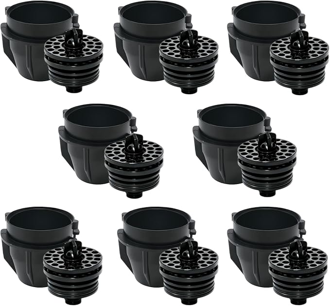 8 Pcs UF-1 Nozzle and Diffuser Assembly Compatible with Most Cola Machine Models, Beverage Dispenser Valve Nozzle Replacement Kit, Inner & Outer Valve Components