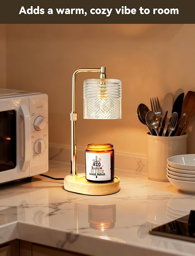 Candle Warmer Lamp with Timer Dimmable, Christmas Birthday Gifts for Women New Mom, House Warming Gifts New Home Decor, Wax Melt Warmer for Jar Candles