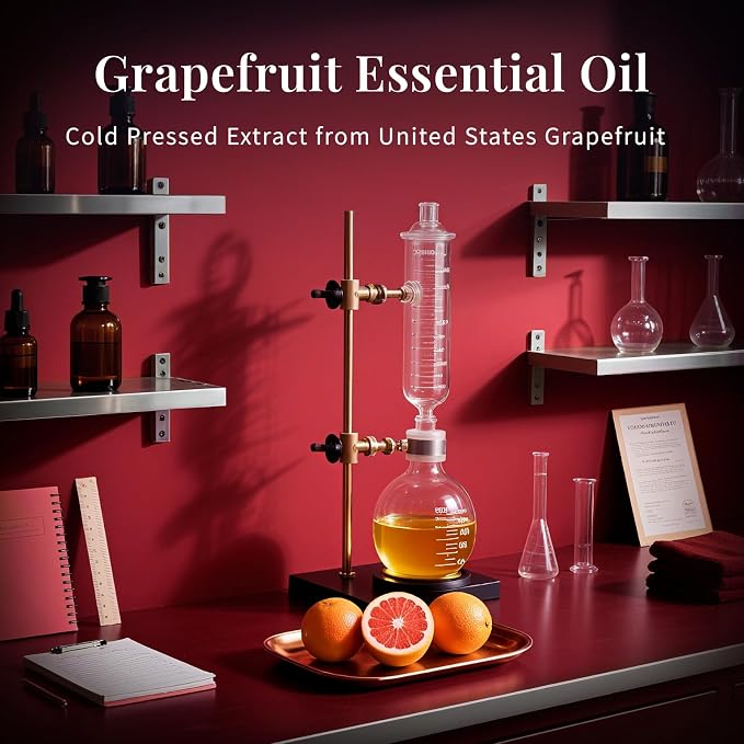 SU JUABA Grapefruit Essential Oil 4 Fl Oz for Massage, Diffuser, Aromatherapy, Hair & Skin Care - 118ML