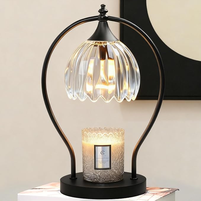 GOODBUY Candle Warmer Lamp with Timer Dimmer - Candle Warmer for Jar Candles - Plug in Wax Melt Warmer Unique Birthday Gifts for Women Mom House Warming Gifts New Home Room Decor