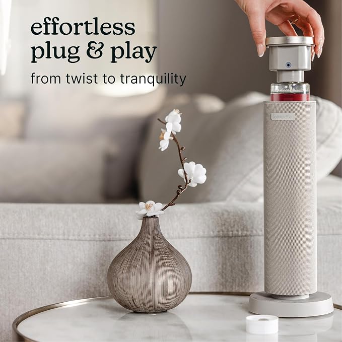 Homedics SereneScent Waterless Diffuser Oil Refill — Fireside (120ml). Clean, Safe & Moody Smoked Woods Fragrance. Compatible with SereneScent Diffusers. Easy Twist Plug & Play.
