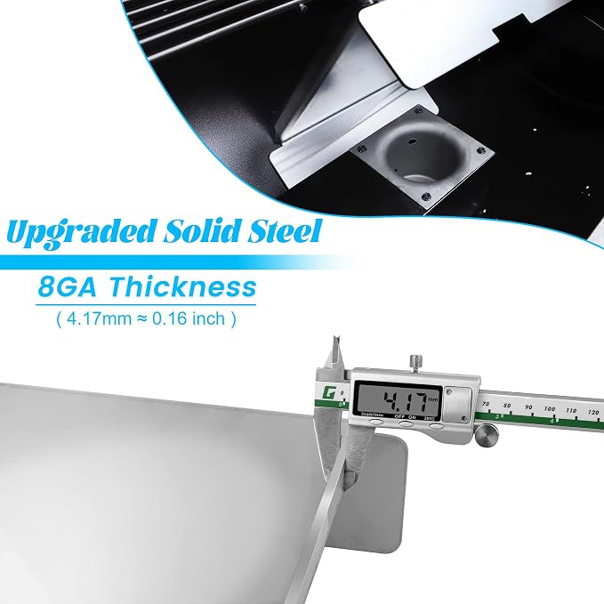 Heat Baffle for Pit Boss, Upgraed 8 Gauge Steel Heat Diffuser Shield Baffle Deflector for Pit Boss Pellet Smoker Grill Replacement Parts Pitboss Accessory Under Flame Broiler Tamer Tray Plate