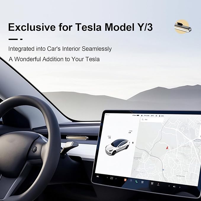 Car Air Freshener in Vent for Tesla Model Y/3 Accessories, Air Fragrance Diffuser Set Includes 6 Long-Lasting Fragrance Sticks + 2 DIY Stick