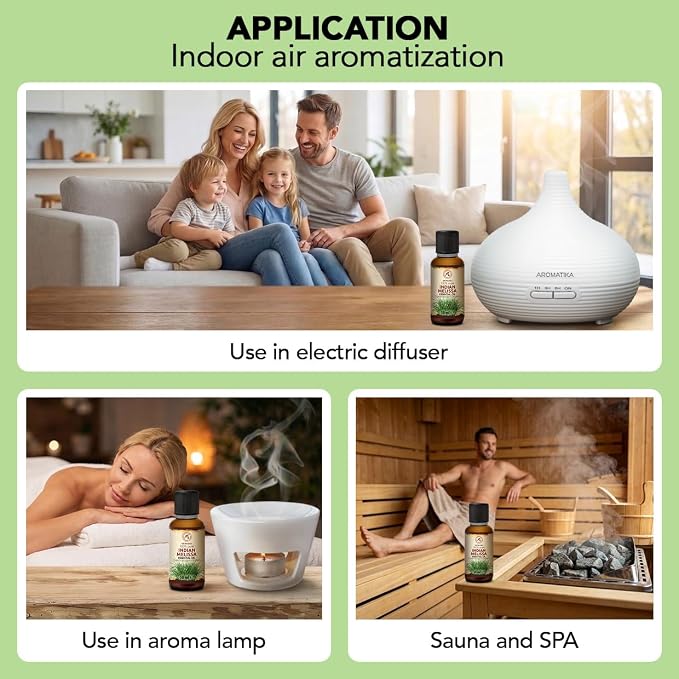 Melissa Essential Oil 1.7 Fl Oz - Melissa Indicum - Aromatherapy - Homefragrance - Pure Melissa Oil for Body Care - Diffusers - Sauna - Relaxation - Calming - Good Sleep
