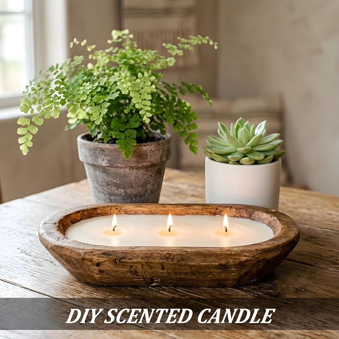 50 Sets Wood Candle Wicks, Thickened Cherry Wood Candle Wicks for Candle Making with Wick Trimmer, Stand & Glue, 5.1 Inches, Long Lasting Flame, Easy to Burn