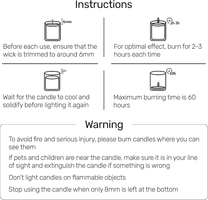 Odor Eliminating Candle, Lavender Cedar Scented Candle, Pet-Friendly Soy Candles, 60 Hours, 7 oz