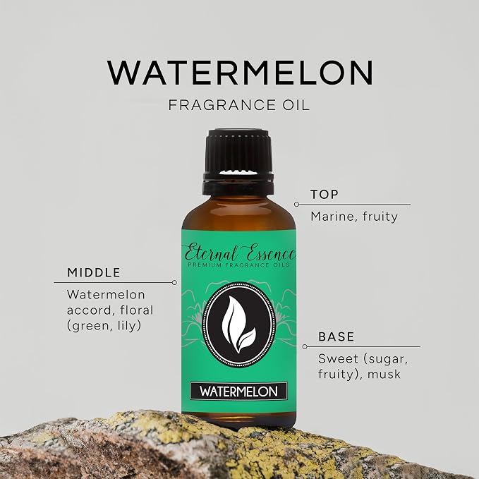 Eternal Essence Oils Watermelon 30ml Premium Fragrance Oil - for Candle, Soap Making, Aromatherapy, Diffusers, Home Care, & Humidifiers