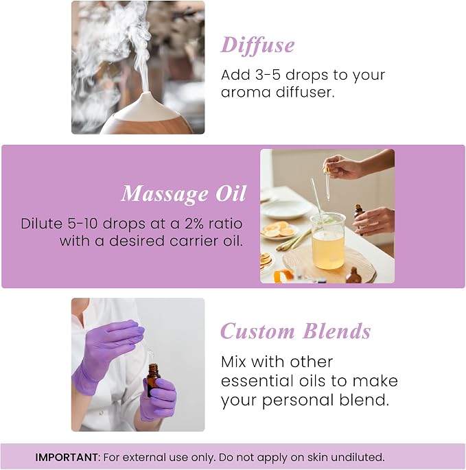 Handcraft Blends Organic Lavender Essential Oil – 1 Fl Oz – 100% Pure and Natural – Premium Grade Essential Oil for Diffuser and Aromatherapy