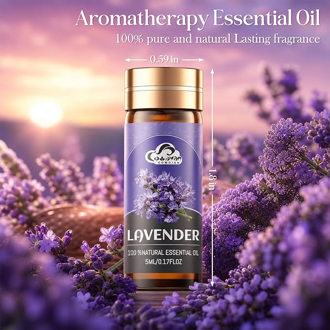 Essential Oil Set, 64 Pcs Fragrance Aromatherapy Oils for Skin, Diffusers, Home Care, Humidifier Laundry, Candle Making - Tea Tree, Sandalwood, Lavender, Vanilla, Eucalyptus and More(5mL)