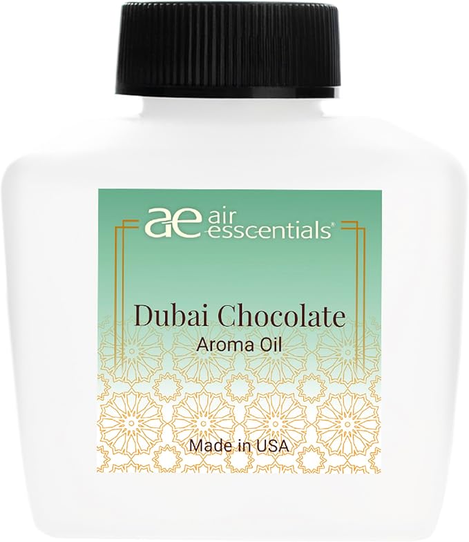 Air Esscentials Dubai Chocolate Fragrance Oil for Diffusers, Pistachio, Milk Chocolate & Vanilla Scent, Warm Gourmand Aroma Oil for Home, Office & Car, Cold-Air & Ultrasonic Compatible, 100ML