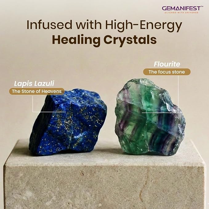Angel Number 666 Manifestation Candle Crystal Infused Soy Wax with Lapis Lazuli and Fluorite Lemon Scented Spiritual Gift for Reflection and Energy Alignment