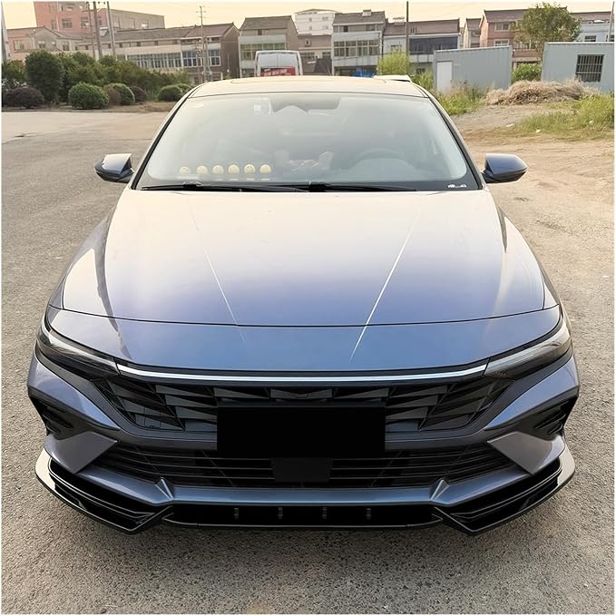 Front Bumper Lip Splitter Diffuser Spoiler Body Kit Modification For Elantra MK7.5 Standard Edition 2023