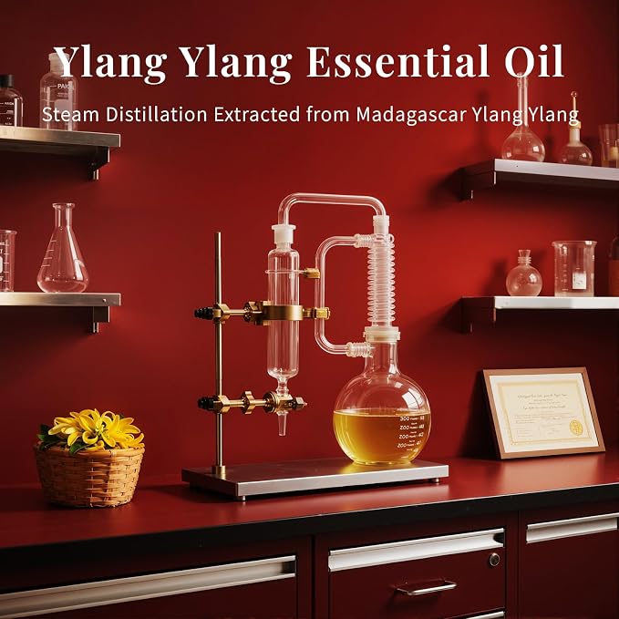 SU JUABA Ylang-Ylang Essential Oil 4 Oz, Aromatherapy Oil for Diffuser, Skin Care, Hair & Perfume Making - 118ML