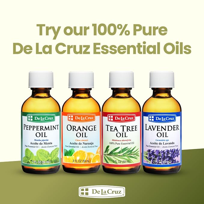 De La Cruz Eucalyptus Essential Oil, 100% Pure Steam Distilled Eucalyptus Globulus, Eucalyptus Oil, Eucalyptus Essential Oil for Diffuser, 2 FL OZ, Aromatherapy, Tree Oil (12 Bottles)
