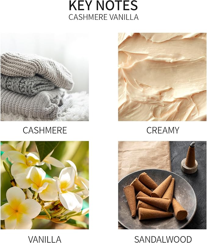 Airkeep Reed Diffuser Oil Refill with Diffuser Sticks, 6.76 Fl Oz(200ml) Cashmere Vanilla Scented Oils, Aroma Therapy, Home Fragrance & Air Freshener, Office Décor, Decoration