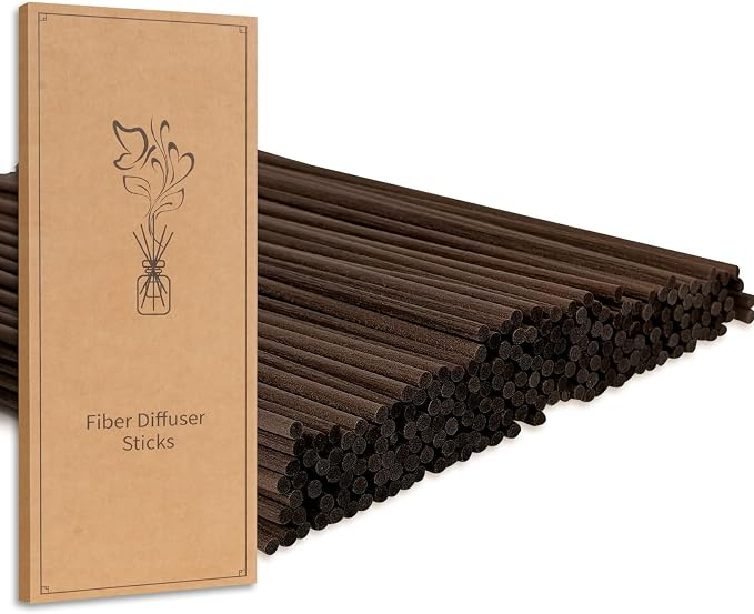 130Pcs Reed Diffuser Sticks-7.5Inch/3mm Brown Reed Sticks Essential Oil Aroma Diffuser Reeds Aroma Fragrance Refills (3mm X 19cm (130pcs))