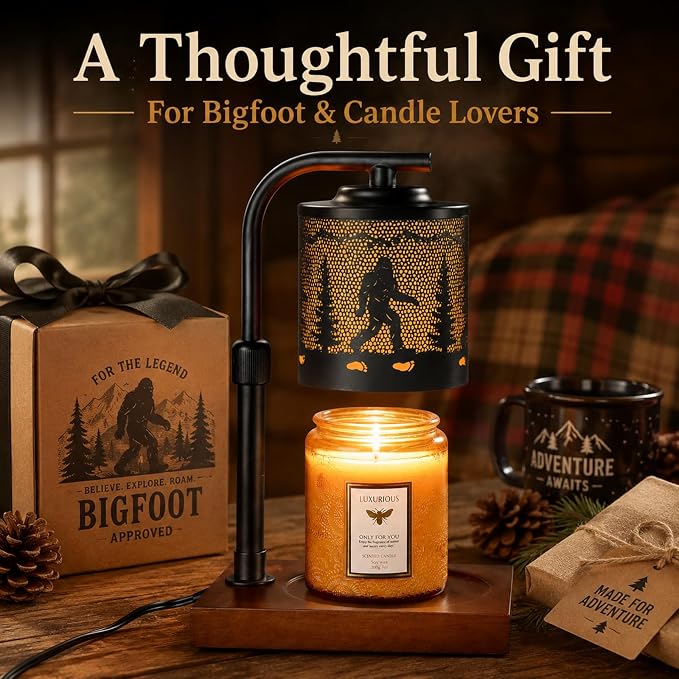 mocosa Candle Warmer Lamp with Adjustable Height Dimmable for New Home Decor Electric Candle Warmer for Jar Candles Birthday Gifts for Women Mom(Bigfoot)