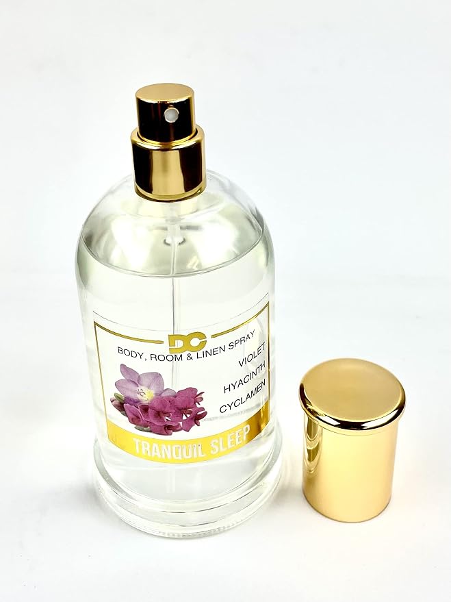 Daniella's Candles Tranquil Sleep Body Room and Linen Spray, Aromatherapy Natural Body Mist & Room Spray, Long Lasting Fragrance, 100ml/3.4oz