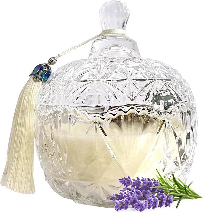 Lavender Candle, 7oz Jar Scented Candles Gift for Women, Home Decor | Long Burning,Clean Soy Wax Jar Candle,Home Fragrance,Aroma,Thoughtful Gift for Holiday,Birthday,Mother's Day,Housewarming