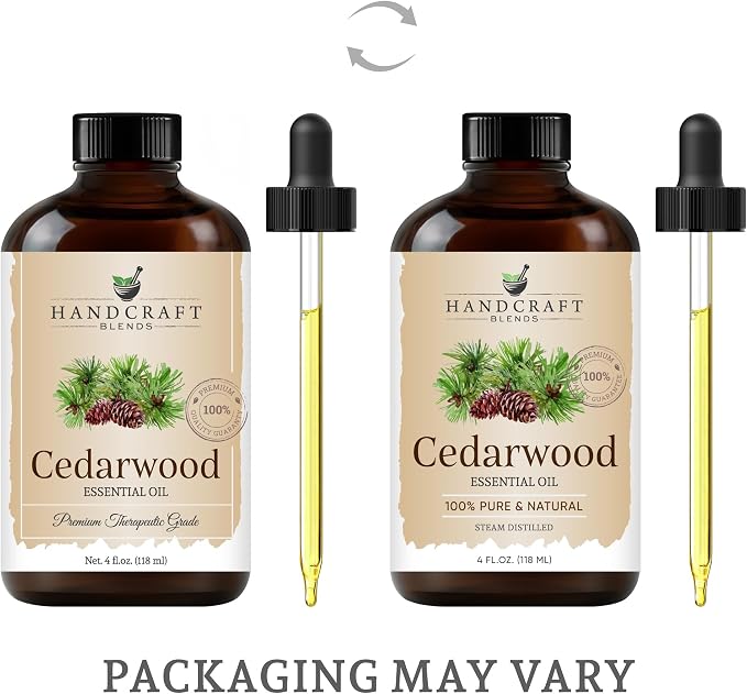 Handcraft Blends Cedarwood Essential Oil – Huge 4 Fl Oz – 100% Pure and Natural – Premium Grade