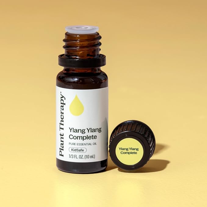 Plant Therapy Ylang Ylang Complete Essential Oil, 10 mL (1/3 oz), 100% Pure and Undiluted, Natural Aromatherapy, for Essential Oil Diffusers and DIY Skin Care