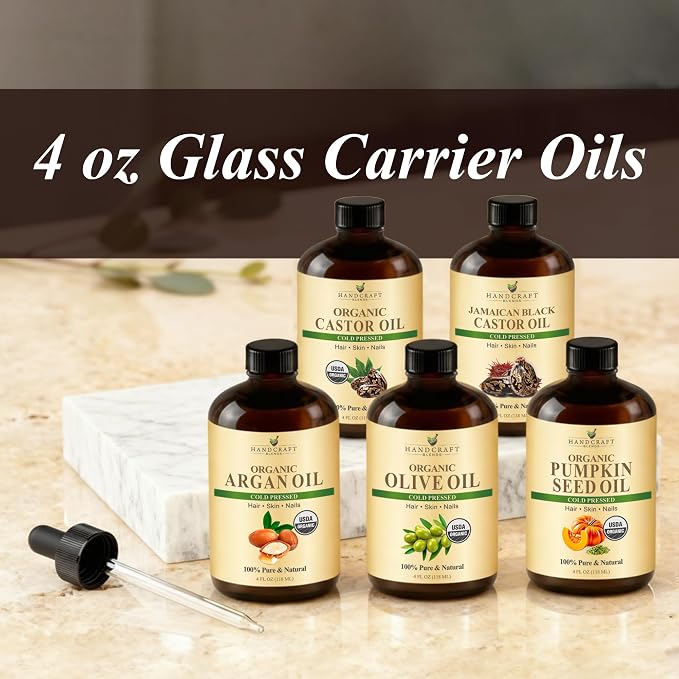 Handcraft Blends Glass Oil Dropper for 4 oz Bottles – With Plastic Protector – For Carrier Oils and Essential Oils Glass Bottles