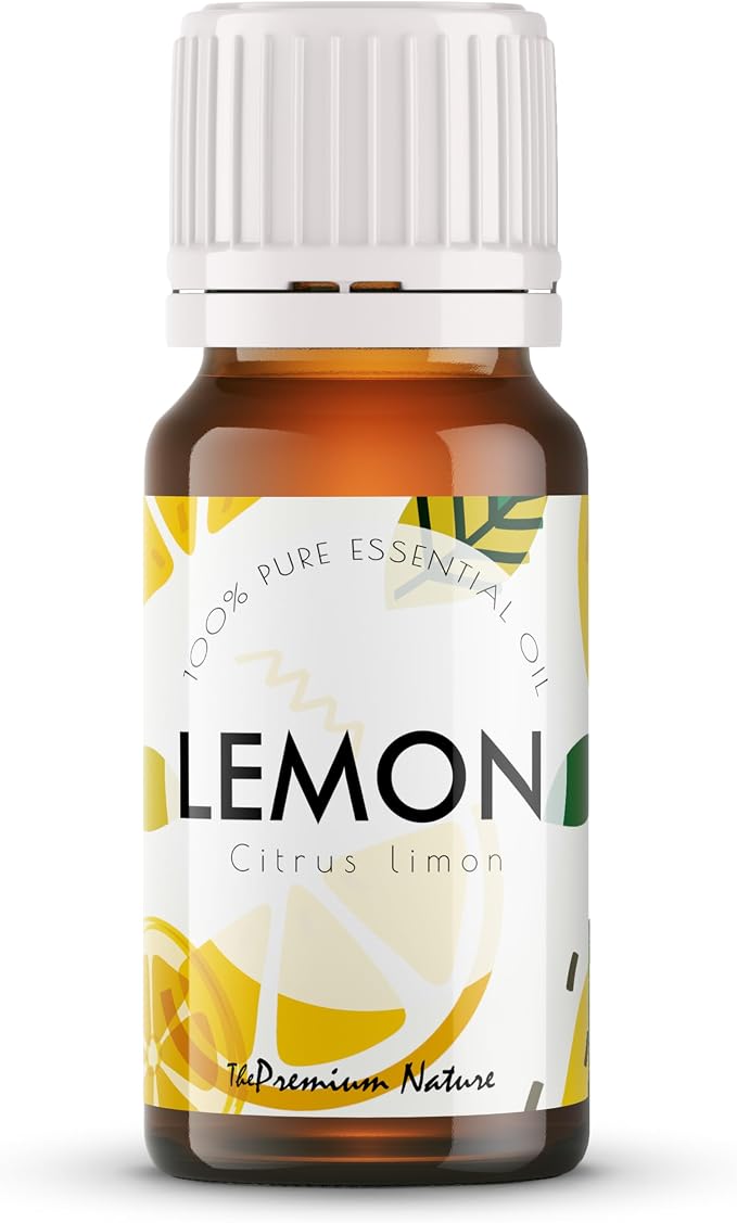 Lemon Essential Oil for Diffuser - 100% Natural Essential Oil Lemon Oil for Skin - Lemon Essential Oil for Cleaning - Lemon Essential Oil for Aromatherapy - 100% Pure Oils, 10ML