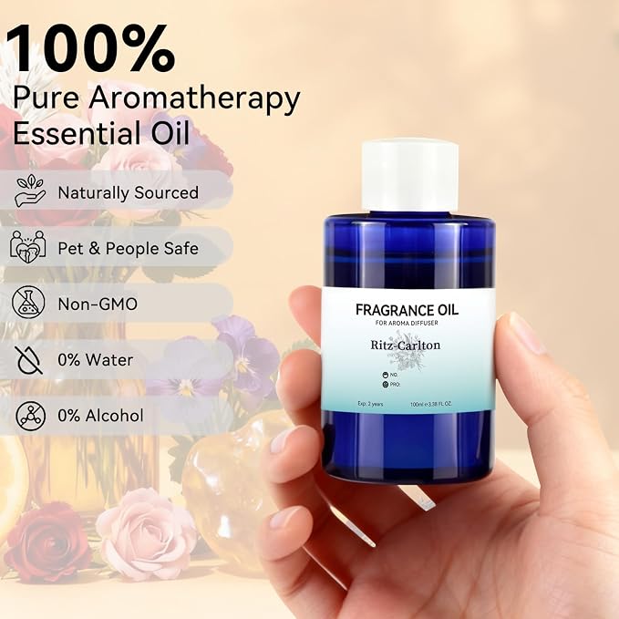 JEPEErbz Ritz Carlton Hotel Scent Essential Oil (100ml / 3.4oz), Essential Oils for Diffuser, Natural & Long-Lasting, Luxury Hotel Scent, Inspired by Premium Hospitality