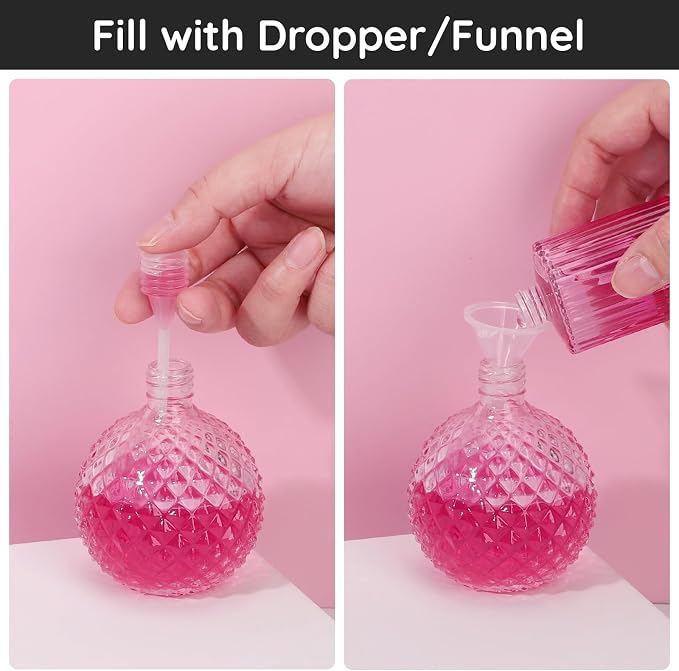 Segbeauty 20ml Perfume Refill Tool Kit, 8pcs Plastic Clear Perfume Dispenser Transfer Tool Set, 0.68oz Large Perfume Funnel Cosmetic Dispenser Pump Transfer Tool for Travel Refillable Perfume Atomizer